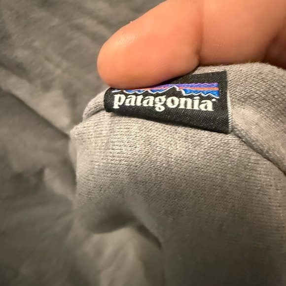 Patagonia Back Logo Crewneck Sweatshirt Men's Blue Lightweight Fleece XL - Picture 5 of 6